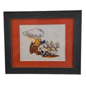 Fire wagon and horses