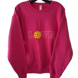 Pickleball Crew Sweatshirt Fushia