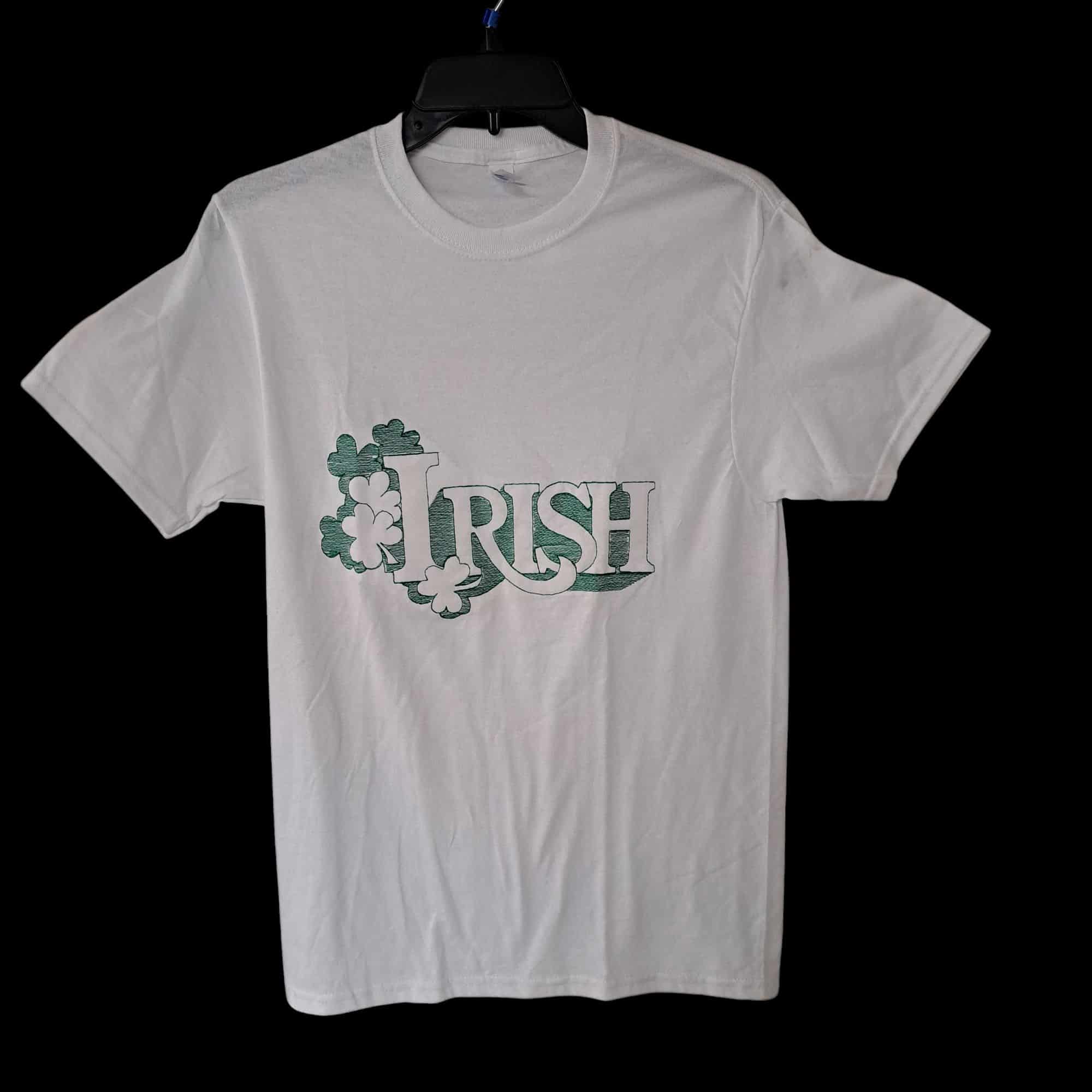 Irish shamrock white t shirt Irish shamrock white t shirt